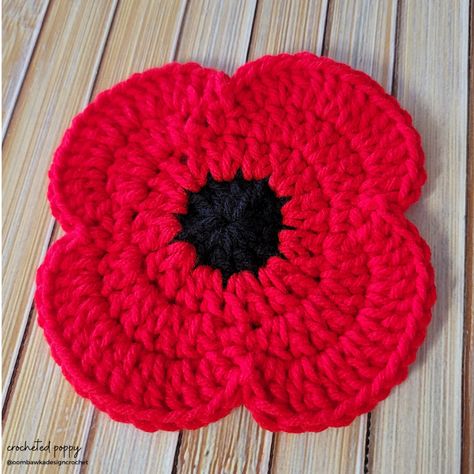 Poppy Crochet Pattern, Knitted Poppy Free Pattern, Crochet Poppy Free Pattern, Community Art Projects, Crochet Poppy Pattern, Poppy Crochet, Knitted Poppies, Tea Cosy Crochet, Poppies Flower