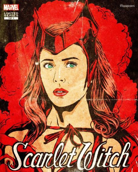 Scarlet Witch Poster, Marvel Poster Vintage, Marvel Retro Poster, Mcu Posters, Witch Poster, Avengers Academy, America Chavez, Witch Wallpaper, Scarlet Witch Marvel