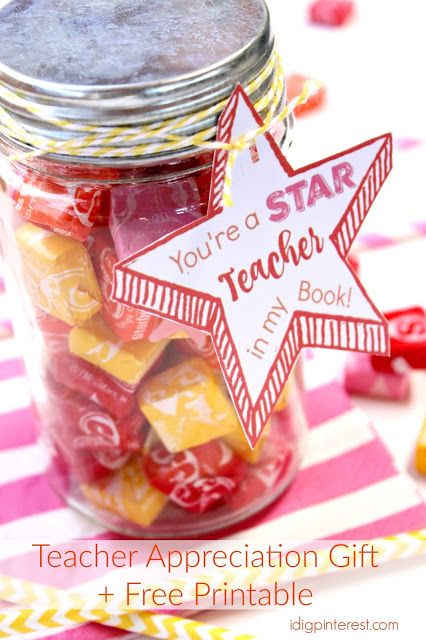 "You're a Star Teacher" Appreciation Gift - I Dig Pinterest Star Teacher Appreciation, Ta Gifts, Referral Gifts, Gifted Teacher, Class Mom, Classroom Boards, Coffee Gift Basket, Office Fun, Teachers Appreciation