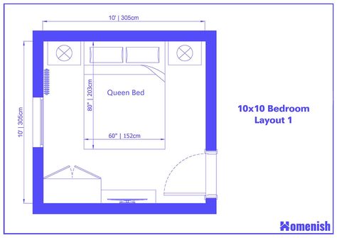 12 By 9 Bedroom Layout, 10x10 Room Layout, 10 X 10 Bedroom Layout, 12x12 Bedroom Layout, 10x11 Bedroom Layout Ideas, 10x10 Bedroom Design, Small Bedroom Layout Ideas 10x10, 10x10 Bedroom, Rectangular Bedroom