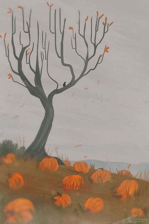 Pumpkin Patch Drawing Easy, Autumn Sketchbook, Fall Witch, Phone Widget, Fall Drawings, Dnd Campaign, Campaign Ideas, Angel Wallpaper, Autumn Illustration