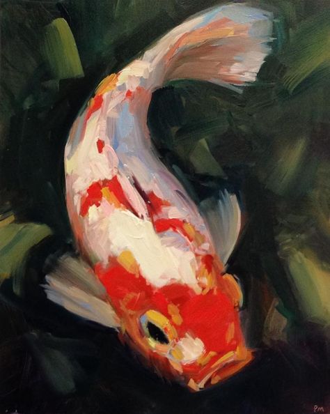 Koi Painting, Koi Art, Oil Pastel Art, Arte Sketchbook, Arte Inspo, Fish Painting, Art Inspiration Painting, Painting Art Projects, Pastel Art