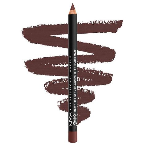 Lip Liner Dark Brown, Nyx Lip Liner Club Hopper, Nyx Club Hopper Lip Liner, Nyx Brown Lip Liner, Dark Brown Lip Liner, Lip Liner Brown, Brown Lipliner, Nyx Liner, Nyx Lip Pencil