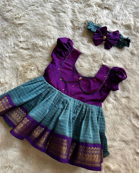 Simple yet traditional! The timeless trend! Purple with blue (Vintage Collar)- Kanchi Cotton Ethnic Wear Frock for Baby Girl Instock: 0-3 Years 🔎LINK: https://babynmeindia.com/products/purple-with-blue-vintage-collar-kanchi-cotton-ethnic-wear-frock-for-baby-girl Baby Girl Dresses Traditional, Baby Frock Ideas, Traditional Frocks For Baby Girl, Ethic Dress, Baby Girl Frock Designs, Frock For Baby Girl, Traditional Baby Dresses, Cotton Frocks For Kids