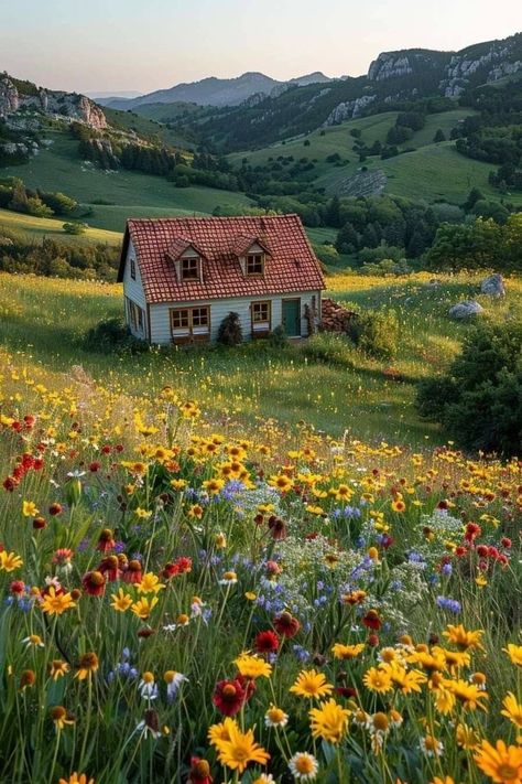 Cabin In The Mountains, Cottage Aesthetic, Dream Cottage, House Exteriors, Slow Life, English Cottage, Dream House Decor, Dream Garden, House Inspo