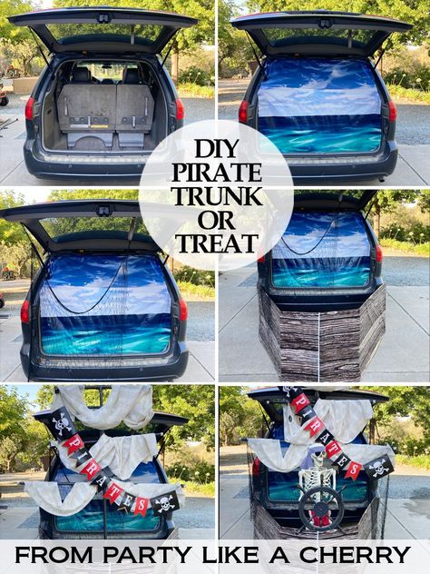 Pirate Trunk Or Treat Ideas For Suv, Pirate Ship Trunk Or Treat Ideas, Pirate Props Diy, Pirate Ship Trunk Or Treat, Pirate Trunk Or Treat, Trunker Treat Ideas, Diy Pirate, Trunk Or Treat Ideas, Pirate Costumes