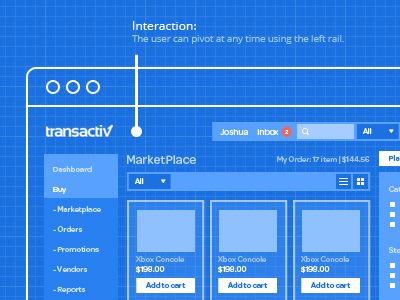 Blueprint by Josh Giblette Application Design, Ui Inspiration, Wireframe, Interface Design, Ui Ux Design, Ui Design, Global Community, Creative Professional, Web Design