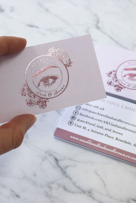 Rose Gold Business Card, Eyelash Logo, Beauty Business Cards, Nail Salon Decor, Data Visualisation, Lash Room, Lashes Logo, Nail Room, Beauty Salon Decor