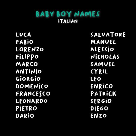 Italian Mafia Names, Italian Names Boy, Last Names For Characters, Mafia Italiana, Best Character Names, Fantasy Names, Aesthetic Names, Writing Motivation, Name Inspiration