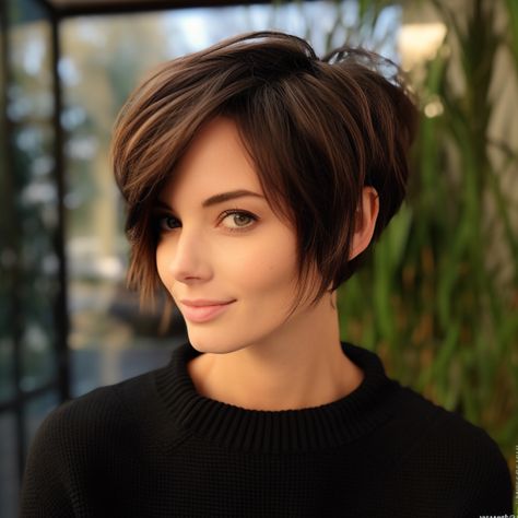 https://timeless-hairstyles.com/wp-content/uploads/2023/12/Choppy-Pixie-Bob-with-Long-Side-Bangs.webp Pixie Cut Square Face, Pixie Cut With Long Bangs, Kort Bob, Haircut For Square Face, Longer Pixie Haircut, Side Bangs Hairstyles, Square Face Hairstyles, Square Face, Edgy Hair