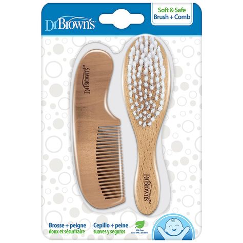 Baby Hair Brush, Dr Brown, Brush And Comb, Cradle Cap, Dr Browns, Baby Stage, Brown Babies, Soft Spot, Stimulate Hair Growth