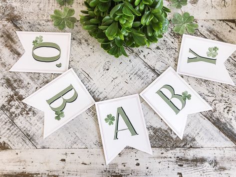 Gender Reveal St Pattys Day, Irish Themed Baby Shower Ideas, St Patricks Baby Shower, St Patrick Baby Shower Ideas, St Pattys Day Baby Shower Ideas, St Patrick’s Day Party Decorations, St Patrick’s Day Baby Shower Theme, St Patricks Day Baby Shower Theme, Shamrock Baby Shower Ideas