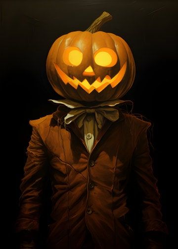 The Pumpkin Man Halloween Digital Print Headless Horseman - Etsy Pumpkin Man Art, Pumpkin Head Painting, Pumpkin Digital Art, Pumpkin Character Design, Pumpkin Man Halloween, Dark Characters, Gothic Painting, Dark Academia Gothic, Pumpkin Heads