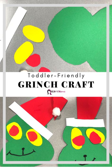 Grinch Toddler Activities, Childcare Crafts, Grinch Craft, Toddler Projects, Grinch Crafts, Christmas Party Crafts, Grinch Christmas Party, December Crafts, Preschool Christmas Crafts