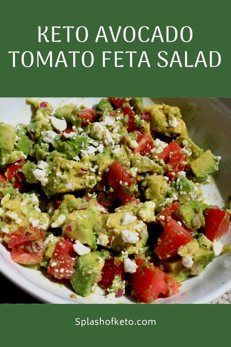 Avocado And Feta Salad, Tomato Avocado Feta Salad, Avacodo Salad, Spinach Feta Salad, Avocado Feta Salad, Tomato Feta Salad, Lifestyle Upgrade, Feta Salad Recipe, Feta Cheese Recipes