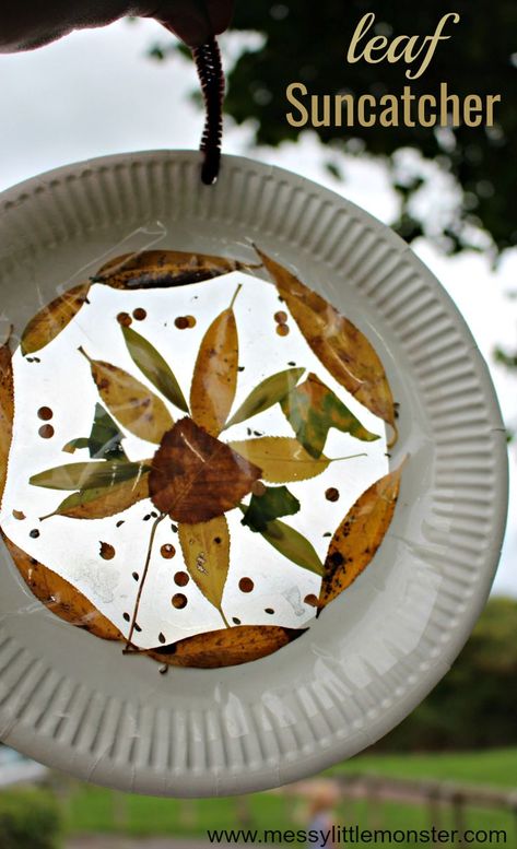 Leaf Suncatcher Craft - Easy Fall Crafts for Kids. A leaf art project for toddlers and preschoolers to enjoy. Autumn Craft Preschool, Easy Autumn Crafts For Kids, Easy Autumn Crafts, Art Project For Toddlers, Autumn Crafts For Kids, Easy Fall Crafts For Kids, Leaf Suncatcher, Fall Crafts For Toddlers, Autumn Leaves Craft