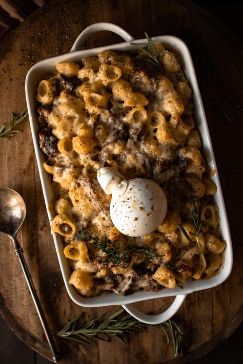 Short Rib Mac And Cheese, Rib Mac And Cheese, White Wine Pasta, Beef Mac And Cheese, Wine Pasta, Bbq Short Ribs, Creamy Mushroom Pasta, Short Ribs Recipe, Beef Pasta