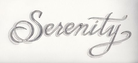 Serenity Tattoo Design Serenity Tattoo Ideas, Tranquility Tattoo, Serenity Prayer Tattoo Design, Serenity Prayer Tattoo, Shoulder Tattoo Quotes, Serenity Tattoo, Prayer Tattoo, Lyric Tattoos, Micron Pen