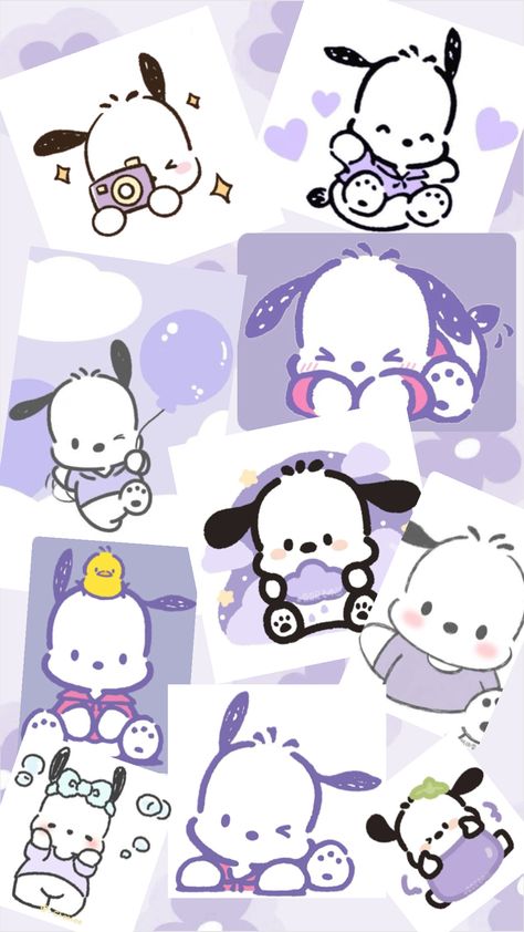 #pochacco #wallpaper Pochacco Wallpaper, Telegram Themes, Bape Wallpaper Iphone, Pink Wallpaper Ipad, Walpaper Hello Kitty, Cute Blue Wallpaper, Me And My Friends, Images Kawaii, Iphone Wallpaper Kawaii