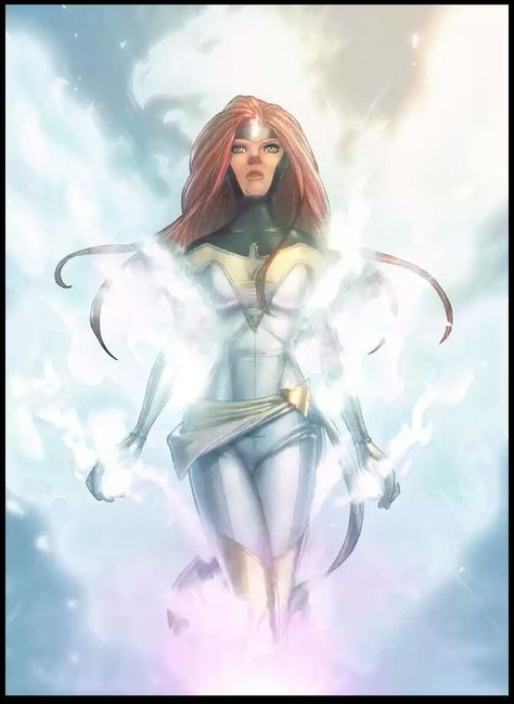 White phoenix of the crown White Phoenix Of The Crown, Phoenix Marvel, Marvel Jean Grey, Phoenix Force, Jean Grey Phoenix, Comic Book Girl, Dark Phoenix, Geek Art, Comics Girls