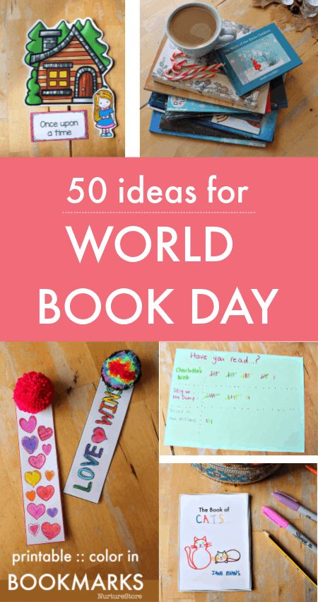 50 fabulous, fun ideas for World Book Day ideas - give kids a love of reading, every day of the year! Book Week Activities For Preschoolers, World Book Week Activities, Library Day Activities, Books Activities For Preschoolers, Lola At The Library Activities, Book Week Preschool, World Book Day Art Activities, Library Activities For Kindergarten, Book Week Craft Ideas