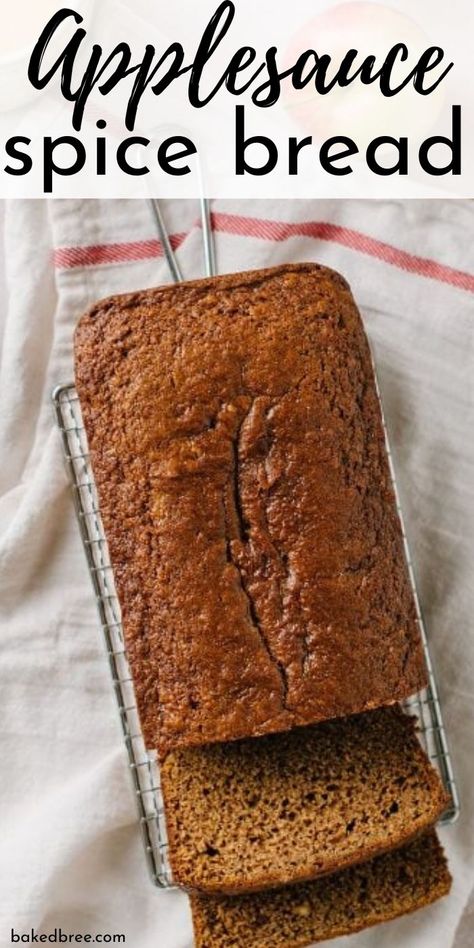 Spiced Bread, Spiced Applesauce, Microwave Bread, Applesauce Bread, Quick Bread Recipe, Spice Bread, Tiramisu Dessert, Simple Dessert, Homemade Applesauce