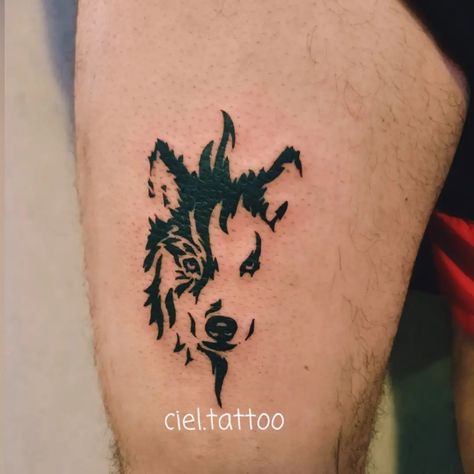 Wolf Tattoo Design Simple, Simple Werewolf Tattoo, Wolf Neck Tattoos Women, Mother Son Wolf Tattoo, Wolf Wrist Tattoos For Guys, Wolf Tattoo Ideas For Men Shoulder, Cool Forearm Tattoos Men Simple, Wolf Tattoo Design Small, Wolf Simple Tattoo