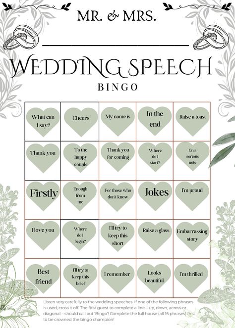 Wedding game ideas