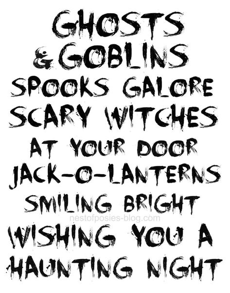 Halloween Sayings Quotes Free Printable, Halloween Candy Sayings, Scary Halloween Quotes, Disney Halloween Quotes, Halloween Quotes And Sayings Cute, Halloween Sayings For Cards, Vintage Halloween Prints, Printable Halloween Decorations, Halloween Sayings