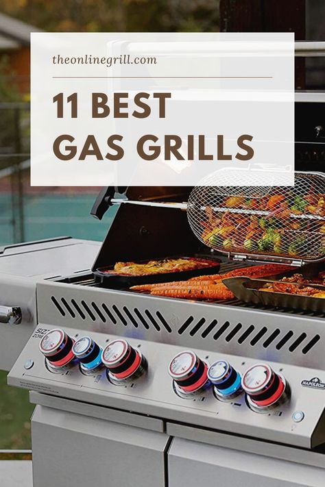 Check out this list of the best gas grills for your backyard or patio. See grills from famous brans like Weber, Char-Broil and Napoleon. Take your grilling to hte next level with these gas grill reviews! #grill #grilling #bbq #barbecue #home #shopping #patio #garden Gas Grill Recipes, Gas Barbecue Grill, Best Gas Grills, Best Charcoal Grill, Natural Gas Grill, Propane Gas Grill, Weber Grill, Grilling Tips, Home Shopping