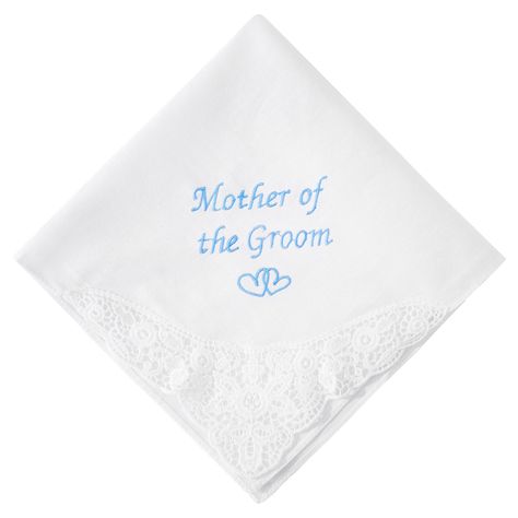 PRICES MAY VARY. WEDDING HANDKERCHIEFS - This is our classic Something Blue handkerchief with beautiful cotton lace trim. Something Old, Something New, Something Borrowed, Something Blue" is how the old saying goes. Keep the tradition alive by adding the Something Blue handkerchief to the bride's handbag. It is a perfect keepsake for the bride on her wedding day. MOTHER OF GROOM HANDKERCHIEFS - About Size: 32*32cm/12.6*12.6”, beautifully crafted from premium 100% 60S cotton which makes the hanki Bride Handkerchief, Groom Handkerchief, Mother Of The Bride Gifts, Something Blue For Bride, Blue Handkerchief, Romantic Blue, Blue Envelope, Mother Of Groom, Wedding Hankies