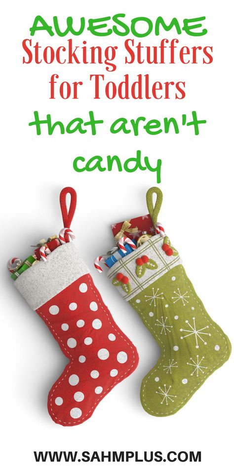 Having trouble brainstorming stocking stuffer ideas for toddlers that aren't candy? You'll love these non-candy toddler stocking stuffers. Stocking Fillers For Toddlers, Stocking Stuffers For Toddlers, Sticking Stuffers, Stocking Fillers For Kids, Christmas Gift Ideas For Kids, Toddler Stocking Stuffers, Cheap Stocking Stuffers, Sandy Claws, Inexpensive Christmas