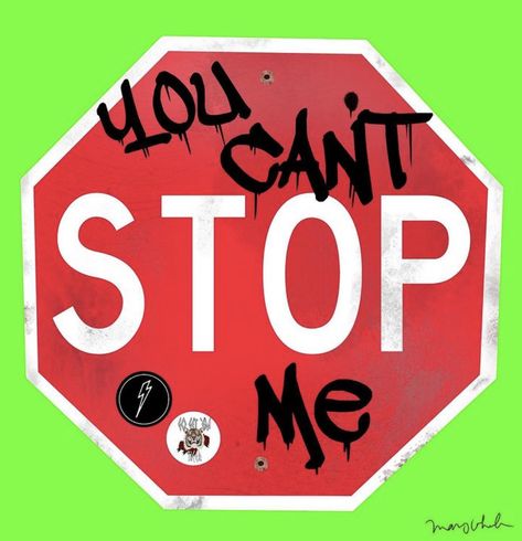 Panneau Stop, Graffiti Room, Skate Vibes, Gangster Style, Lev Livet, Sign Sticker, Graffiti Style Art, Stop Sign, Room Deco