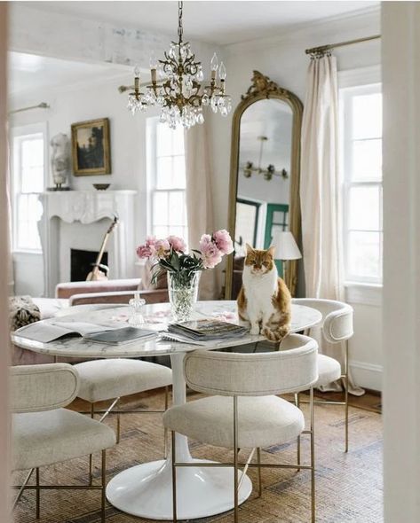 Parisian Modern Office Custom Build: Construction Pictures, Inspiration, Mood Board, & My Selections - MY CHIC OBSESSION This Is Glamorous, David Jimenez, Parisian Dining, Parisian Modern, Julia Amory, Modern Parisian, Parisian Decor, Instagram Decor, Parisian Interior