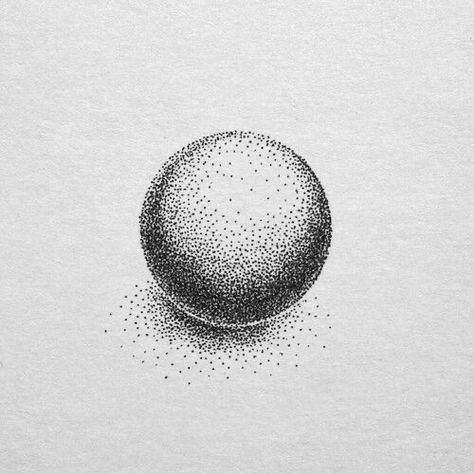 Pointalism Art Stipple Illustration, Pointalism Art, Pointillism Tattoo, Stippling Drawing, Dotted Drawings, Stippling Art, Pen Art Drawings, Geometric Design Art, Art Worksheets