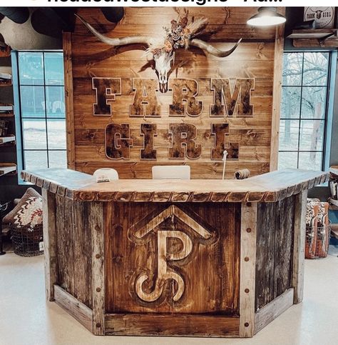 Western Boutique Ideas, Western Office Decor, Raising Cattle, Outdoor Cooking Area, Western Kitchen, Rural Lifestyle, Boutique Display, Craft Booth Displays, Candle Studio