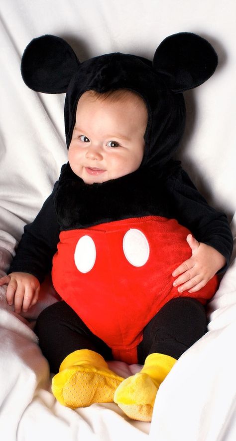 Mickey Mouse Halloween Costume, Baby Halloween Costume, Mickey Mouse Costume, Animal Babies, Baby Mickey Mouse, Mickey Mouse Halloween, Costumes For Teens