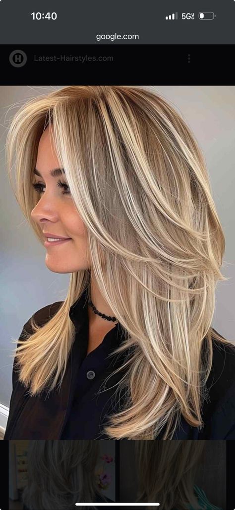 Natural Highlights With Money Piece, Highlight Ideas For Dirty Blonde Hair, Best Haircuts For Fine Hair Over 40, Money Shot Highlights, Hair Style For 40 Year Old Women Over 40, Blake Lively Haircut, Blonde On Blonde Highlights, Long Fine Hair With Layers, Long Shag Haircut Fine Hair