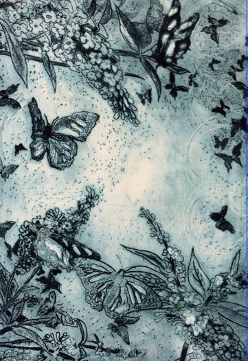 Reaching for the silver II Drypoint etching Wallpaper Ethereal, Drypoint Etching, Aesthetic Phone Wallpaper, Goth Wallpaper, Ethereal Art, Art Art, Etching, Printmaking, Art Wallpaper