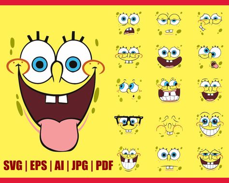 SpongeBob Clipart | Sponge Bob SVG, Square Pants svg, Spongebob Vector, Spongebob Printable, Spongebob eps, Spongebob jpg, Spongebob Faces #SpongebobShirtSvg #SpongebobDecal #Spongebob #SpongebobSvg #SpongeBob #SquarePantsSvgs #SvgSpongeBob #SpongebobBirthday #SpongeBobSvg #SpongebobClipart Spongebob Face, Spongebob Background, Spongebob Faces, Spongebob Cartoon, Spongebob Birthday Party, Spongebob Square, Spongebob Party, Spongebob Birthday, Android Theme