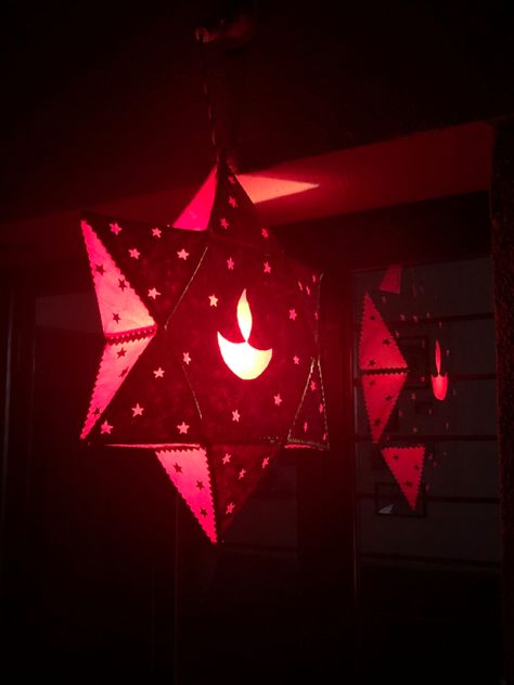 Homemade with sticks and paper Diwali Kandil, Diy Diwali Lanterns, Diwali Lantern, Diwali Diy, Diwali Decoration, Diwali Decorations, Anime Scenery Wallpaper, Scenery Wallpaper, Craft Items