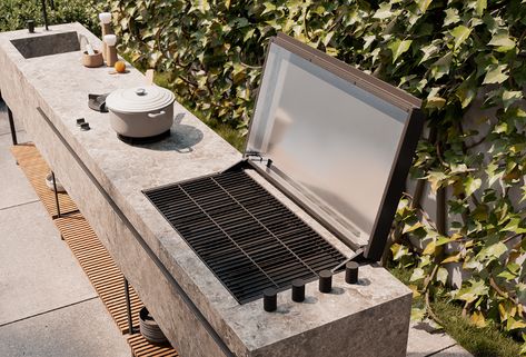 Up Your Outdoor Entertaining With the Base Kitchen Parrilla Exterior, Barbecue Design, Outdoor Barbeque, Kitchen Ideals, Outdoor Bbq Kitchen, Barbecue Area, Bbq Kitchen, Bbq Area, Outdoor Bbq