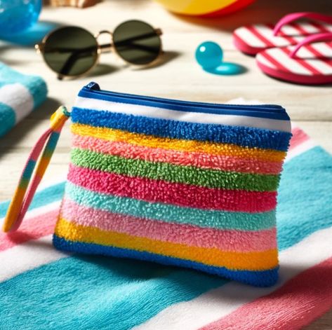 Here are ten beach towel crafts you'll want to add to your crafty summer roster! Ideas for all sewing skill levels! Painted Pavers Ideas, Diy Beach Towel, Pavers Ideas, Fabric Tutorial, Painted Pavers, Latina Style, Letter Charm Necklace, Beach Towel Blanket, Towel Crafts