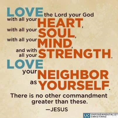 Matthew 22:37-39 ~ Greatest Commandment Commandments Of Jesus, Matthew 22 37, Greatest Commandment, Jesus Christ Quotes, Love Your Neighbour, Fear Of The Lord, Spiritual Development, Love The Lord, God Loves Me