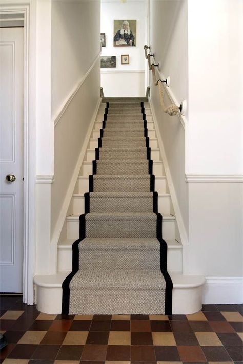 Good Snap Shots hessian Carpet Stairs Tips One of the fastest approaches to revamp your tired old staircase would be to cover it with carpet. W #Carpet #Good #hessian #Shots #Snap #Stairs #Tips Stair Runner Enclosed Stairs, Period Staircase Ideas, Closed Staircase Design, Hessian Stair Runner, Narrow Stairs Ideas, Rh Staircase, Closed In Staircase, Closed In Staircase Ideas, Closed Staircase Ideas Decor