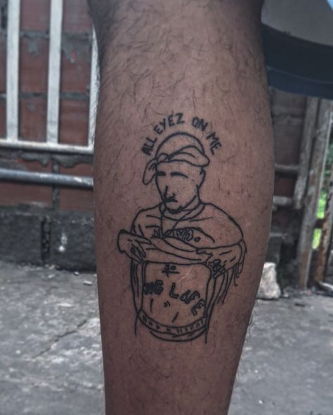 Rap Tattoo Ideas For Men, Eazy E Tattoo, Tupac Tattoo Design, 2pac Tattoos Ideas, 2 Pac Tattoo, Hip Hop Tattoo Ideas, 2pac Tattoos, Tattoo Future, Tupac Tattoo