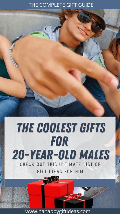 20 Gifts For 20th Birthday Boyfriends, 20th Guy Birthday Ideas, Guys 20th Birthday Ideas, Gifts For Adult Nephew, Christmas Gifts For Men In Their 20s, Sons 20th Birthday Ideas, Guy Present Ideas, Young Men Gifts, Gifts For Young Men Christmas