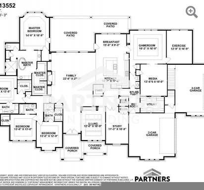 13552 | Partners in Building Multigenerational House Plans One Story, Partners In Building Homes, Acerage Homes, Ranch Plans, Multigenerational House Plans, Multigenerational House, Florida House Plans, Luxury Floor Plans, French Country House Plans