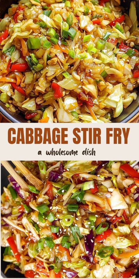 🥬🔥 Savor the Flavors of Cabbage Stir Fry! 🍽️✨  Looking for a wholesome dish that's quick and delicious? This Cabbage Stir Fry is the answer! Packed with fresh vegetables and bursting with flavor, it's a simple yet satisfying meal that can be made in under 30 minutes.   👉 Click to discover the full recipe and bring this tasty dish to your table!  🧑‍🍳 Keywords: Cabbage Stir Fry, Easy Recipes, Healthy Meals, Quick Dinners, Vegetable Stir Fry.  #CabbageStirFry #HealthyEating Cabbage Stir Fry Recipes, Cabbage Chicken Stir Fry, Stir Fried Cabbage Recipes, Stir Fried Cabbage, Stir Fry Easy, Easy Cabbage Recipes, Fried Cabbage Recipes, Cabbage Recipes Healthy, Asian Soup Recipes