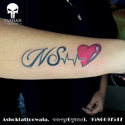 TashanTattoo
AshokTattooWala
S.20. Tirupati plaza
Opp. New bus stand
Near gd modi collage
Palanpur (gujrat)
9586697547
9687533310 Ns Wallpaper, Ns Tattoo, Tattoo Designs Women, On Hand Tattoo, Name Tattoo On Hand, Lettering Name, Tattoo On Hand, Heartbeat Tattoo, Letter Tattoo